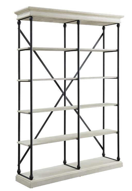 Acme Furniture - Rukia Bookshelf in White & Black - 93034 - GreatFurnitureDeal