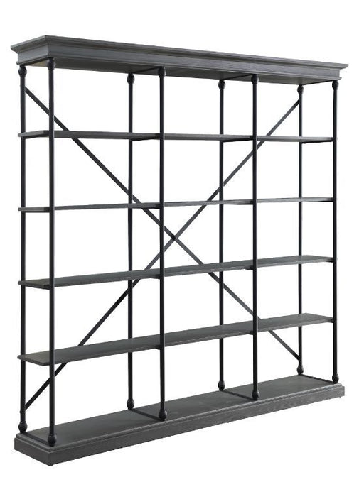 Acme Furniture - Rukia Bookshelf in Gray & Black - 93038 - GreatFurnitureDeal