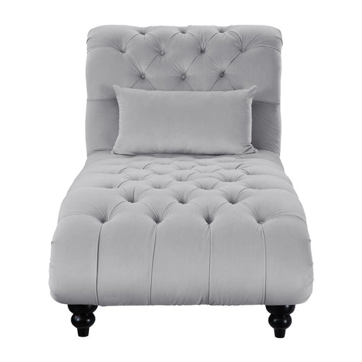 Homelegance - Rosalie Chaise in Light Gray - 9330GY-5 - GreatFurnitureDeal