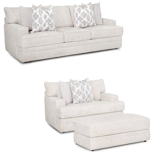Franklin Furniture - Adler 4 Piece Sofa Set in Cream - 93340-380-388-318-CREAM - GreatFurnitureDeal