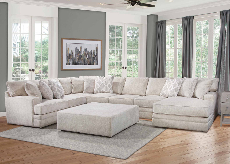 Franklin Furniture - Adler 5 Piece Sectional Sofa in Hybrid Cream - 93359-04-79-86-18-CREAM - GreatFurnitureDeal