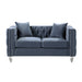 Homelegance - Orina Love Seat in Blue - 9349DBU-2 - GreatFurnitureDeal