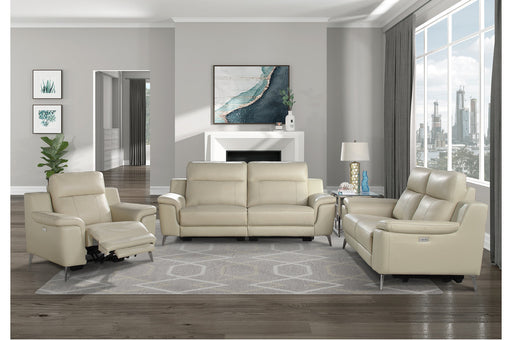 Homelegance - Antonio 3 Piece Reclining Living Room Set in Beige - 9360BEG-3-2-1 - GreatFurnitureDeal