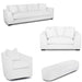 Franklin Furniture - Sydney 4 Piece Living Room Set Snow - 93640-688-318-980-SNOW - GreatFurnitureDeal
