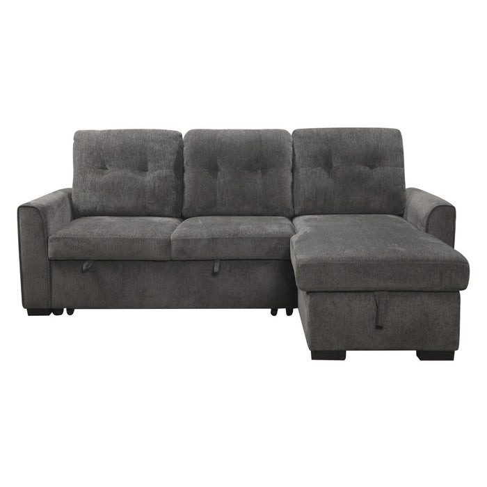Homelegance - Carolina 2 Piece Reversible Sectional with Storage in Dark Gray - 9402DGY*SC - GreatFurnitureDeal