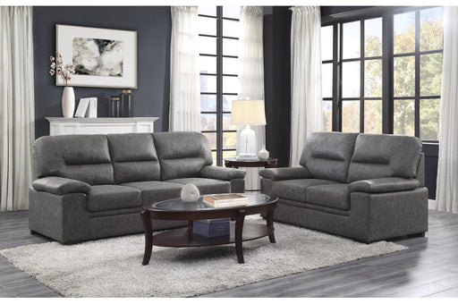 Homelegance - Michigan 2 Piece Sofa Set in Dark Gray - 9407DG-3-2 - GreatFurnitureDeal
