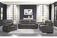 Homelegance - Michigan 3 Piece Sofa Set in Dark Gray - 9407DG-3-2-1 - GreatFurnitureDeal