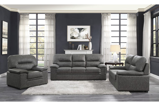 Homelegance - Michigan 3 Piece Sofa Set in Dark Gray - 9407DG-3-2-1 - GreatFurnitureDeal