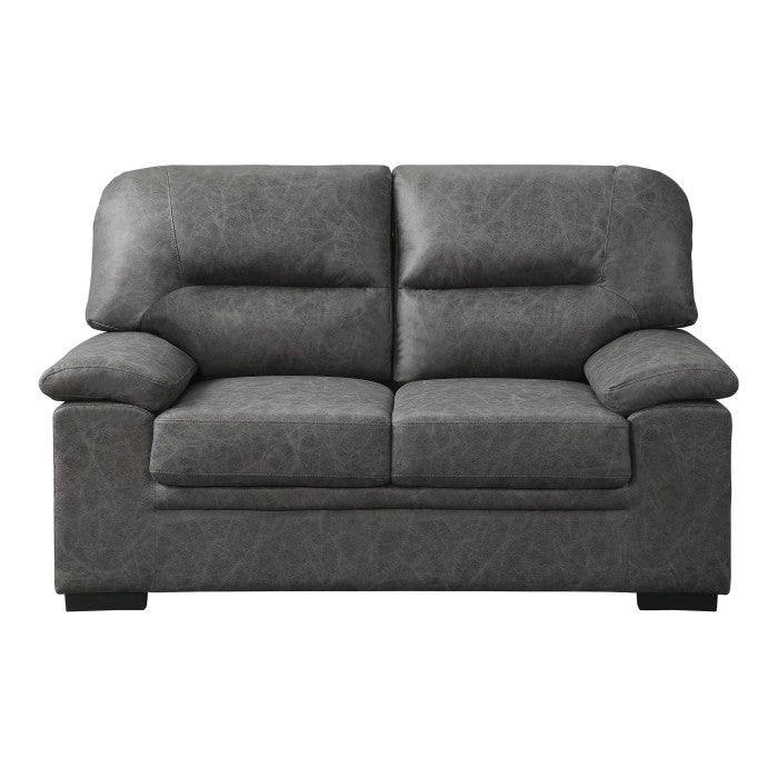 Homelegance - Michigan Love seat in Dark Gray - 9407DG-2 - GreatFurnitureDeal