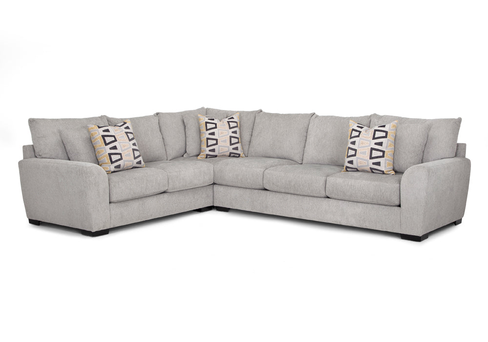 Franklin Furniture - Dorian 2 Piece Sectional Sofa in Shadow - 94049-028-3027-07