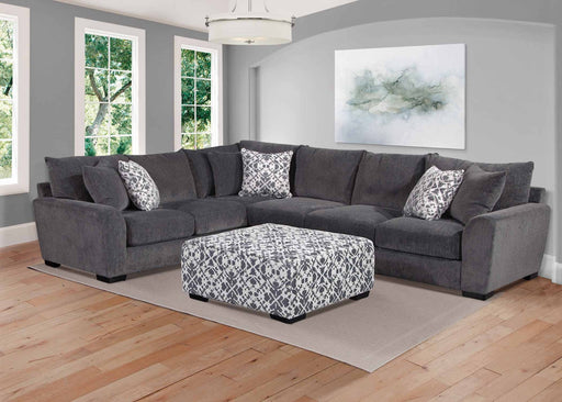 Franklin Furniture - Harbor Sectional with Ottoman in Pebbles Anchor- 94049-3027-05 - GreatFurnitureDeal