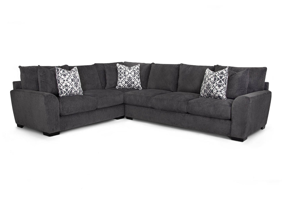 Franklin Furniture - Harbor Sectional with Ottoman in Pebbles Anchor- 94049-3027-05