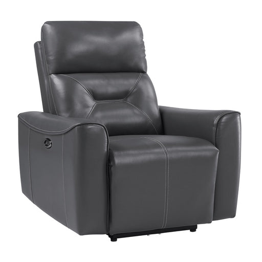 Homelegance - Burwell Power Reclining Chair with USB port in Dark Gray - 9446GY-1PW - GreatFurnitureDeal