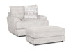Franklin Furniture - Nash Chair and Half & Matching Ottoman in Tidal Sand - 94588-518-SAND