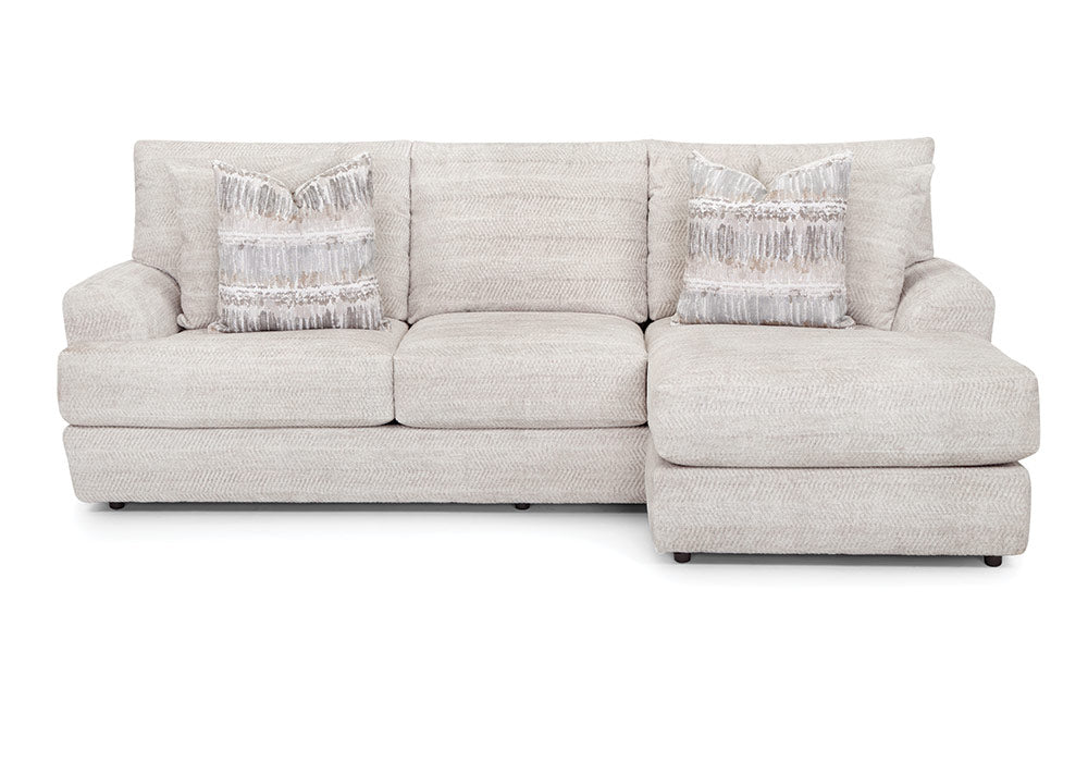 Franklin Furniture - Nash Sofa with Reversible Chaise in Sand - 94526-3047-29