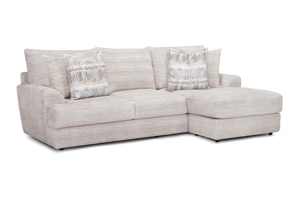Franklin Furniture - Nash Sofa with Reversible Chaise in Sand - 94526-3047-29