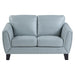 Homelegance - Spivey Love Seat in Aqua - 9460AQ-2 - GreatFurnitureDeal
