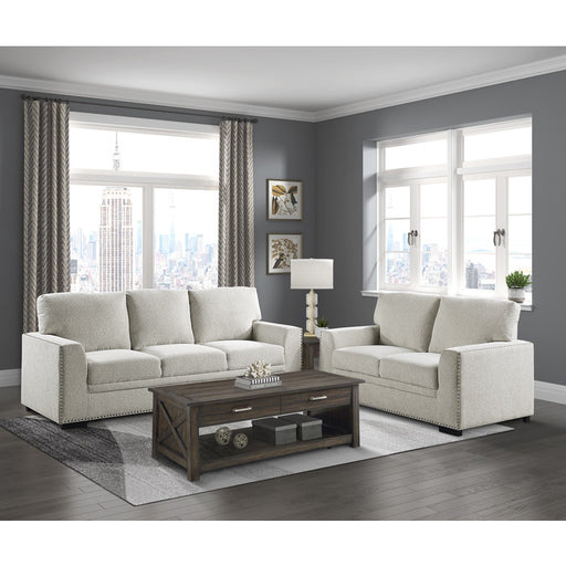 Homelegance - Morelia 2 Piece Living Room Set in Beige - 9468BE*2 - GreatFurnitureDeal
