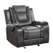 Homelegance - Briscoe Glider Reclining Chair in Dark Gray - 9470GY-1 - GreatFurnitureDeal