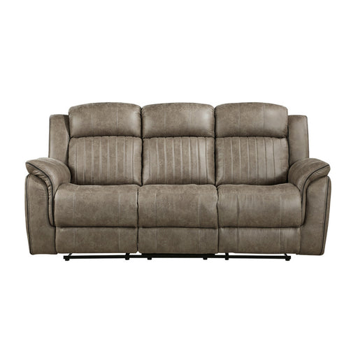 Homelegance - Centeroak Double Reclining Sofa in Sandy Brown - 9479SDB-3 - GreatFurnitureDeal