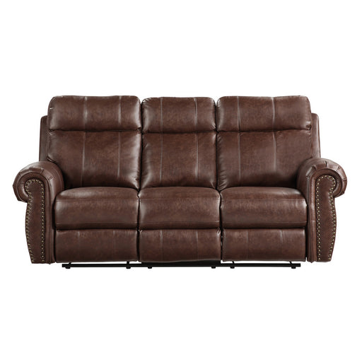 Homelegance - Granville Double Reclining Sofa in Brown - 9488BR-3 - GreatFurnitureDeal