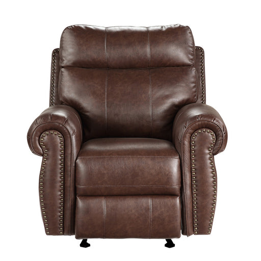 Homelegance - Granville Glider Reclining Chair in Brown - 9488BR-1 - GreatFurnitureDeal