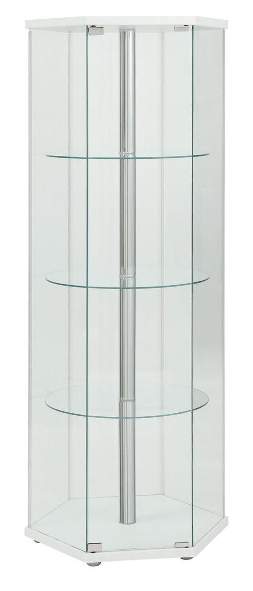 Coaster Furniture - Curio Cabinet In White - 950001 - GreatFurnitureDeal