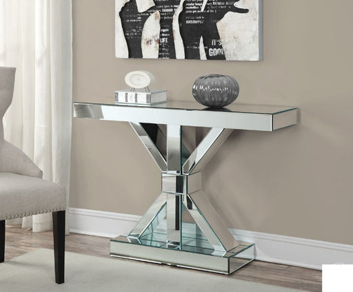 Coaster Furniture - 950191 Chrome Console Table - 950191 - Room View