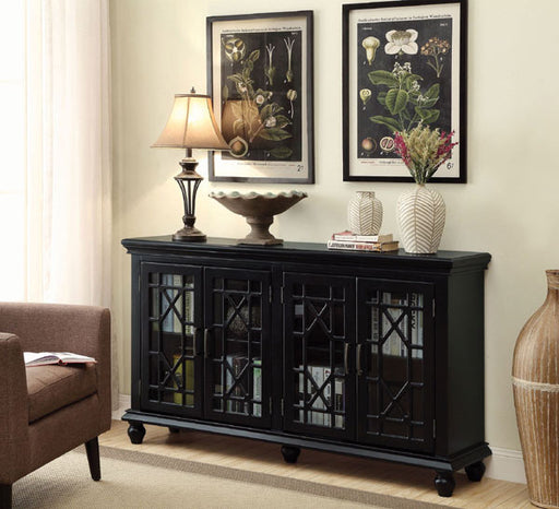 Coaster Furniture - Antique Black 4 Door Accent Cabinet - 950639