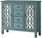 Antique Blue Accent Cabinet - 950736