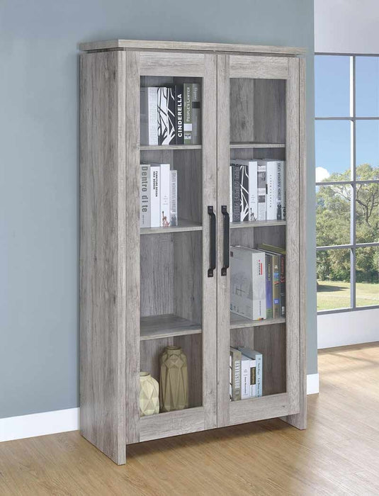 Coaster Furniture - Rustic Grey Curio Cabinet - 950783