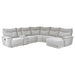 Homelegance - Tesoro 6-Piece Modular Reclining Sectional with Right Chaise in gray - 9509MGY*6LR5R - GreatFurnitureDeal