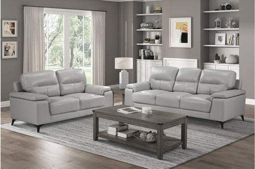Homelegance - Mischa 2 Piece Sofa Set in Silver Gray - 9514SVE-3-2 - GreatFurnitureDeal