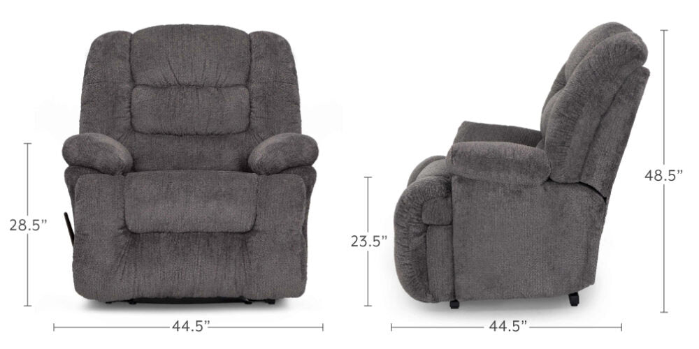 Franklin Furniture - Everest Fabric Rocker Recliner in Nucleus Cement - 9517-1004-06