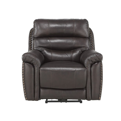 Homelegance - Lance Power Reclining Chair with Power Headrest and USB Port in Brown - 9527BRW-1PWH - GreatFurnitureDeal
