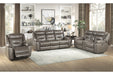 Homelegance - Kennett 3 Piece Double Reclining Sofa Set in Brownish Gray - 9528BRG-3-2-1 - GreatFurnitureDeal