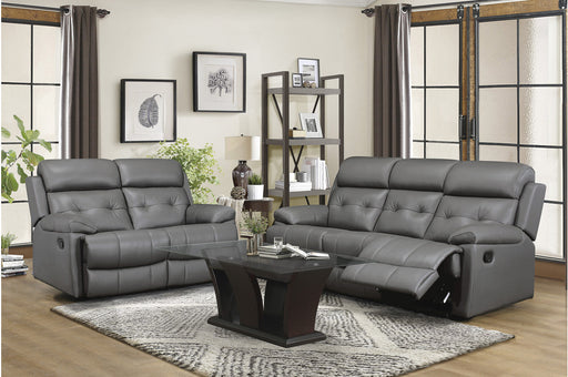 Homelegance - Lambent 2 Piece Double Reclining Sofa Set in Dark Gray - 9529DGY-3-2 - GreatFurnitureDeal