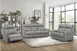 Homelegance - Lambent 3 Piece Double Reclining Sofa Set in Gray - 9529GRY-3-2-1 - GreatFurnitureDeal