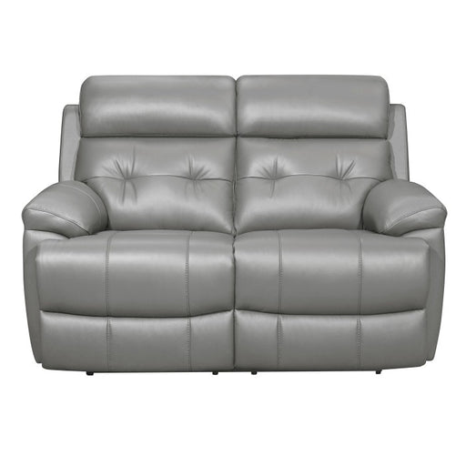 Homelegance - Lambent Double Reclining Love Seat in Gray - 9529GRY-2 - GreatFurnitureDeal