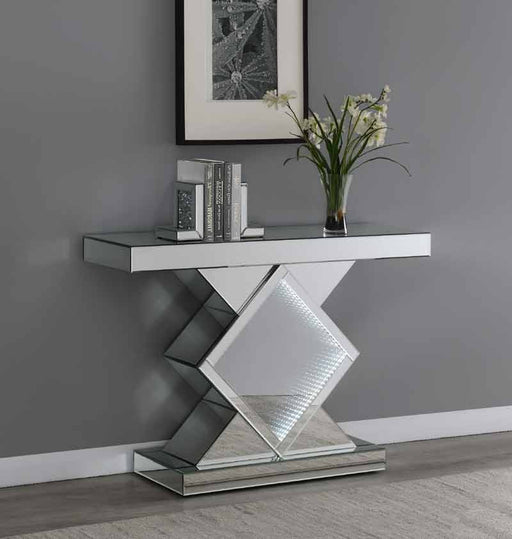 Coaster Furniture - Console Table With LED Lighting in Silver - 953333 - GreatFurnitureDeal