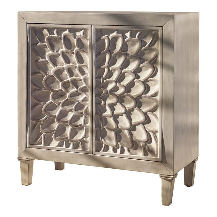 Coaster Furniture - Accent Cabinet With Floral Carved Door White - 953347