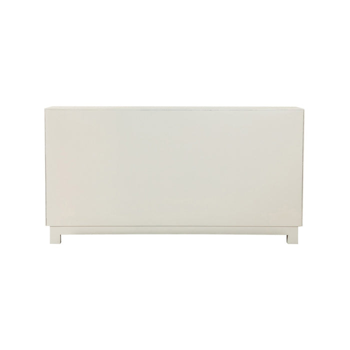 Coaster Furniture - Rectangular 4-Door Accent Cabinet White And Gold - 953416