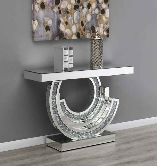 Coaster Furniture - Multi-Dimensional Console Table in Silver - 953422