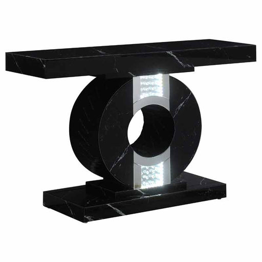 Coaster Furniture - Geometric Console Table With LED Lighting in Black - 953480 - GreatFurnitureDeal