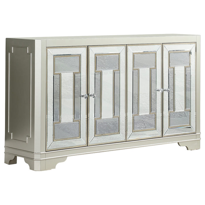 Coaster Furniture - 4-Door Accent Cabinet Smoke And Champagne - 953487