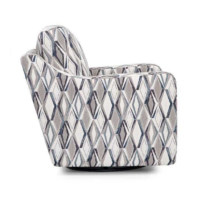 Franklin Furniture - Juno Swivel Accent Chair  in Slate - 2183-SLATE - GreatFurnitureDeal
