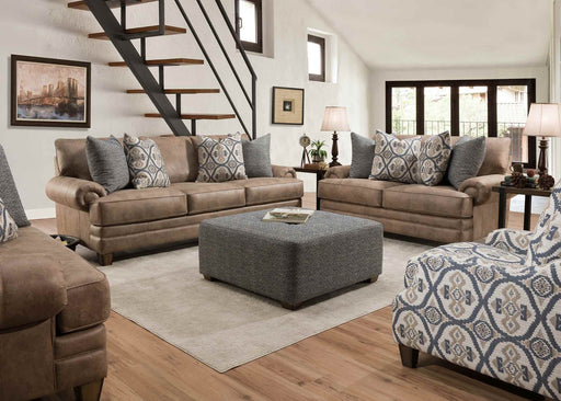Franklin Furniture - Sicily 3 Piece Living Room Set in Chief Hazelnut - 95740-1916-18-3SET