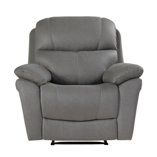 Homelegance - Longvale Power Reclining Chair with Power Headrest in Gray - 9580GY-1PWH - GreatFurnitureDeal