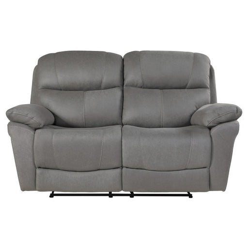 Homelegance - Longvale Double Reclining Love Seat in Gray - 9580GY-2 - GreatFurnitureDeal