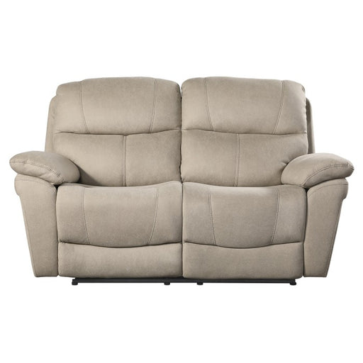 Homelegance - Longvale Power Double Reclining Love Seat with Power Headrests in Tan - 9580TN-2PWH - GreatFurnitureDeal